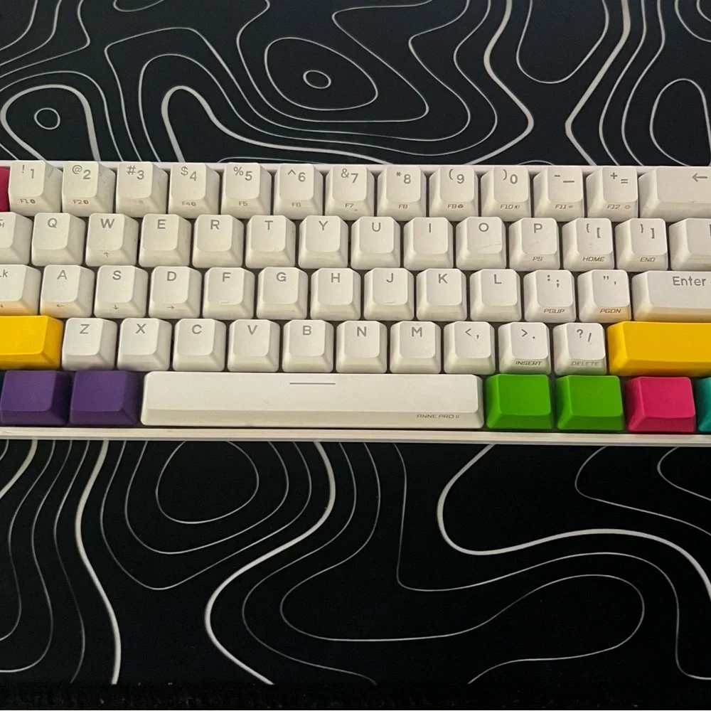 (Anne pro 2) 60% (White gaming keyboard) wired